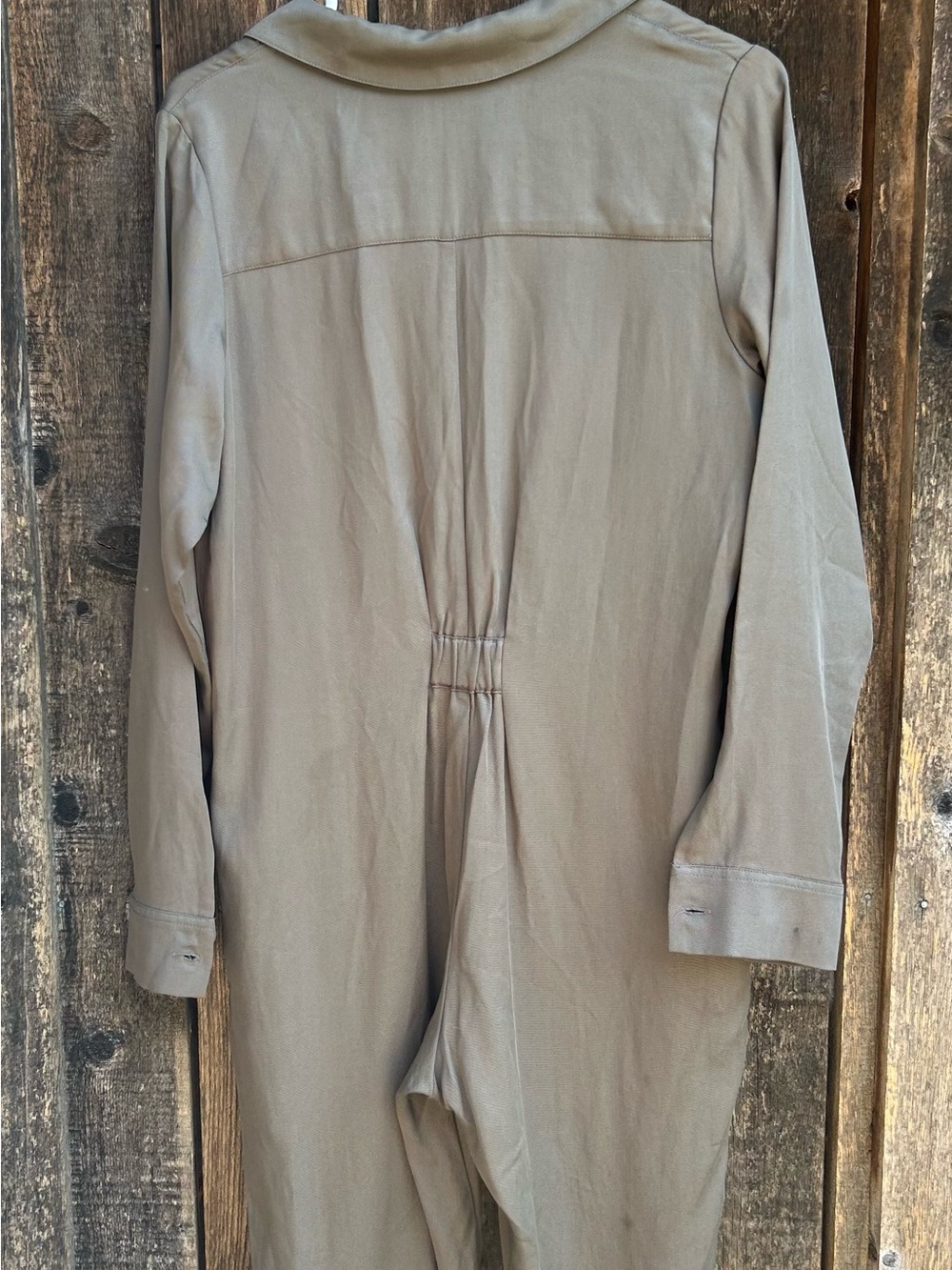 Smash + Tess Olive Green/Taupe Utility Jumpsuit - Picture 4 of 5